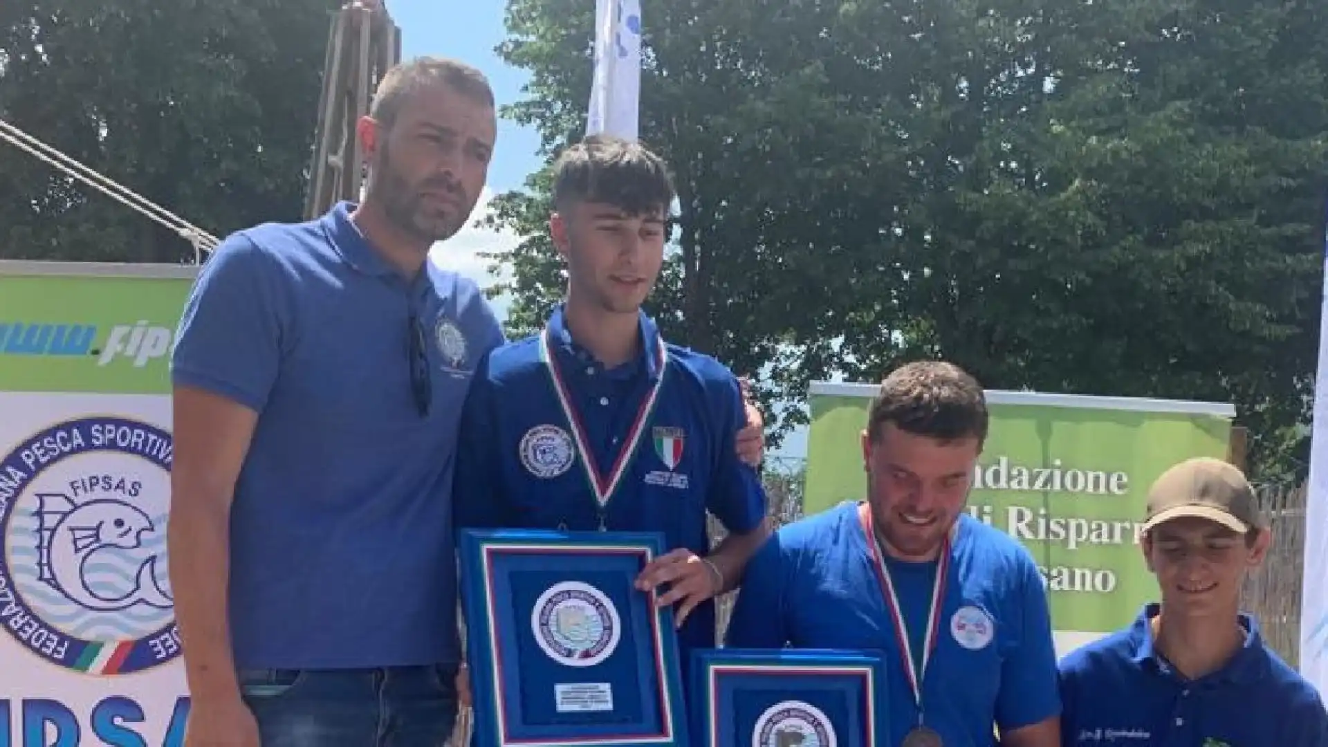 Pesca a Mosca , campionato italiano individuale under 23. Sul torrente Gesso medaglia d’oro per Carmine Fasano della Sps Ravindolese.